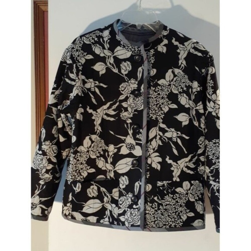 Koos van den akker jacket blazer 18 1x black reversible coat vintage lagenlook